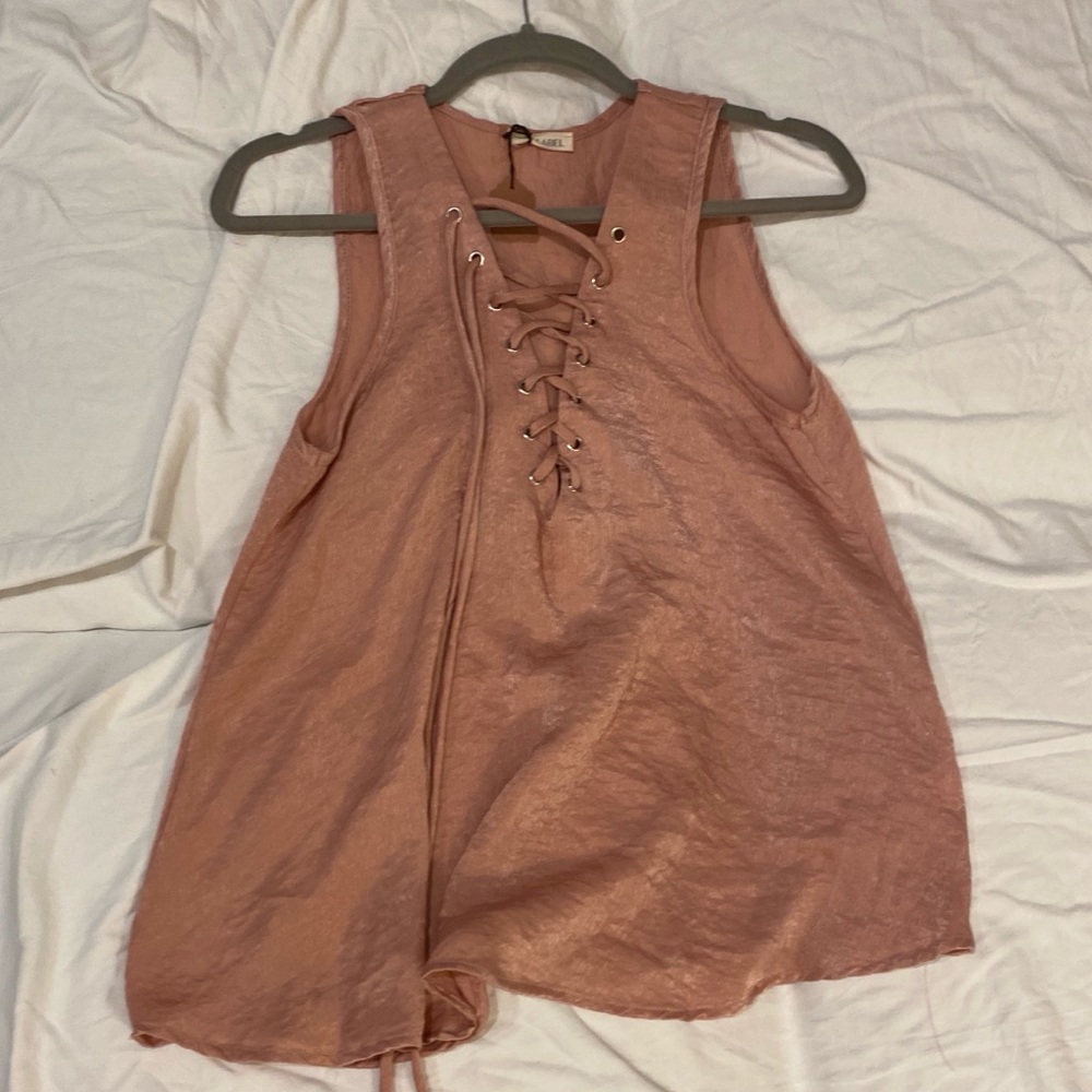 Pink Sleeveless Top